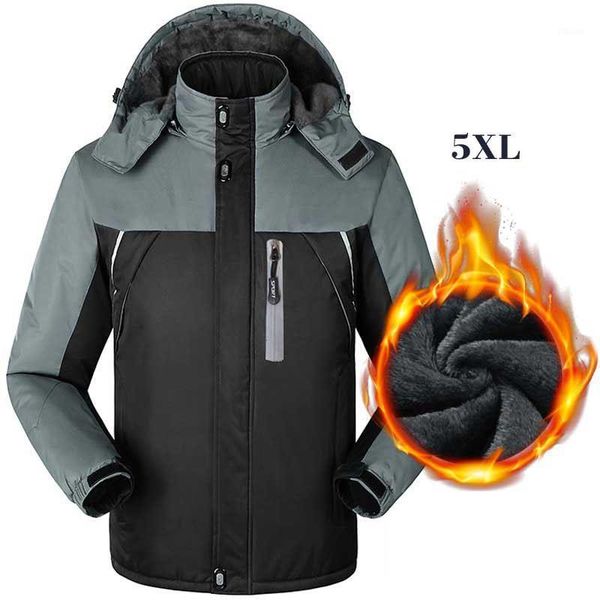 

windproof 2020 winter parkas north jackets men plus velvet outdoor warm coat casual men clothing water proof climbing streetwear1, Black