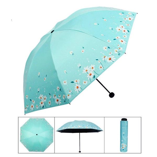 

цветок unbrella для женщин складного света девочки зонтик вс мода портативного качество китайского брэнд дети зонтики jllubs garden_light