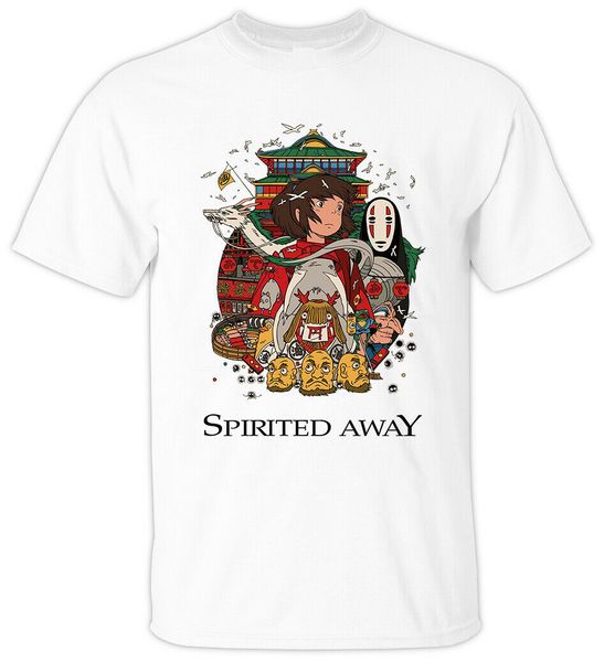

anime: spirited away v1 hayao miyazaki 2001 white all sizes summer short fashion print letters hip hop sport sweatshirt hoodie t shirt