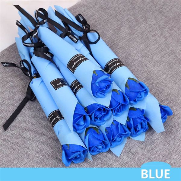 

une5qu factory price soap small valentine flowers day pgraph flower prop activity gift single rose bouquet for home wedding 4 n