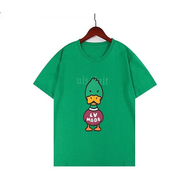 

2022 spring new pattern men's t-shirts women's short sleeves casual fashion brand designers pure cotton t-shirts, White;black