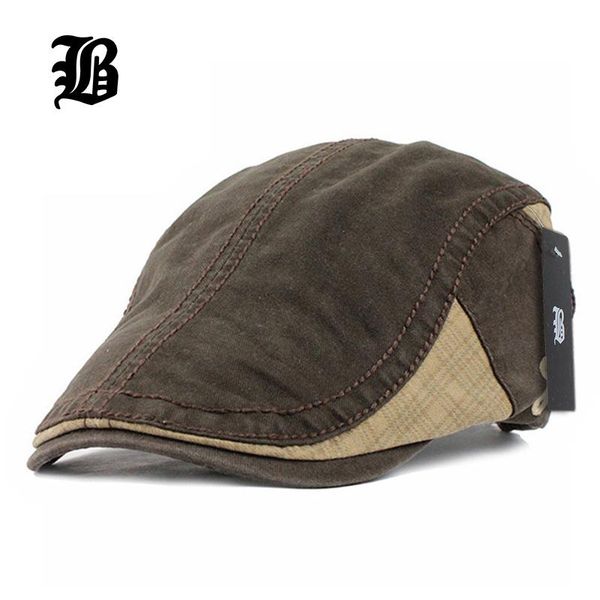 

flb] cotton gorras planas male beret vintage boinas flat cap for men and women casquette sun flat cabbie newsboy hat visors, Blue;gray