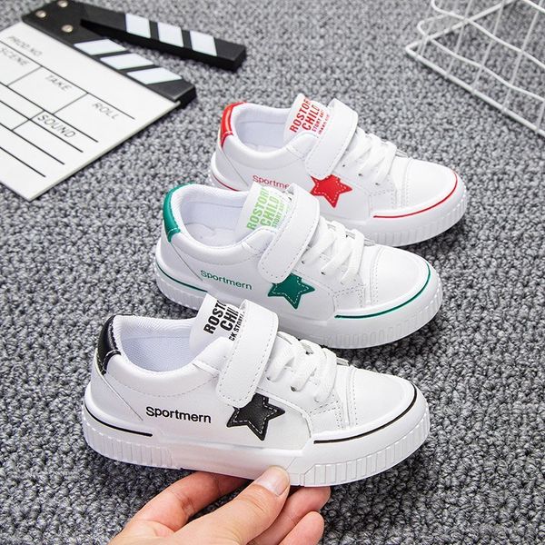 

childrens white shoes 2020 autumn new boys sports board shoes girls outdoor casual running shoes, Black