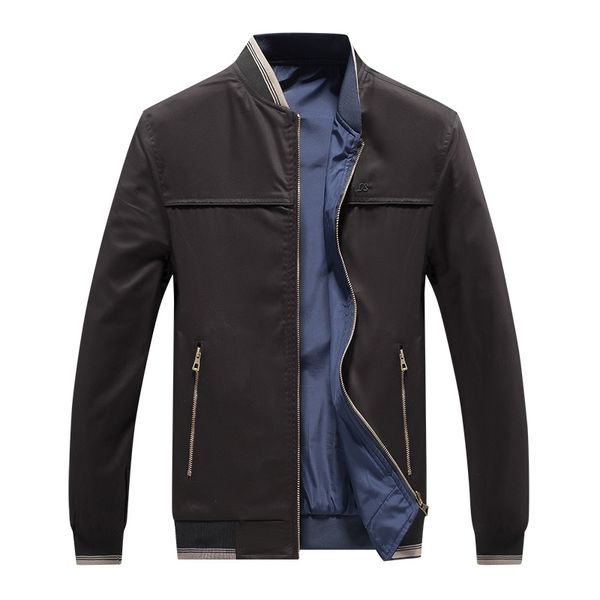 

spring 2021 new autumn jackets solid mode skin men bomber outerwear men's jacket k116 3pcu, Black;brown