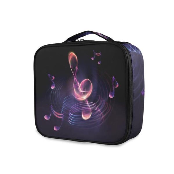 

cosmetic bags & cases multifunctional bag women large travel make up neceser organizer zipper music note makeup case pouch toiletry wash