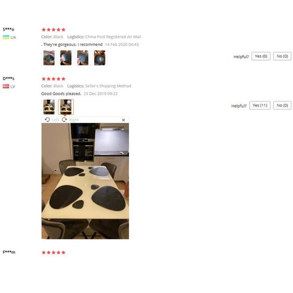 

tableware pad placemat table mat pu leather heat insulation non-slip simple placemats disc coaster placemat for dini sqcvkq