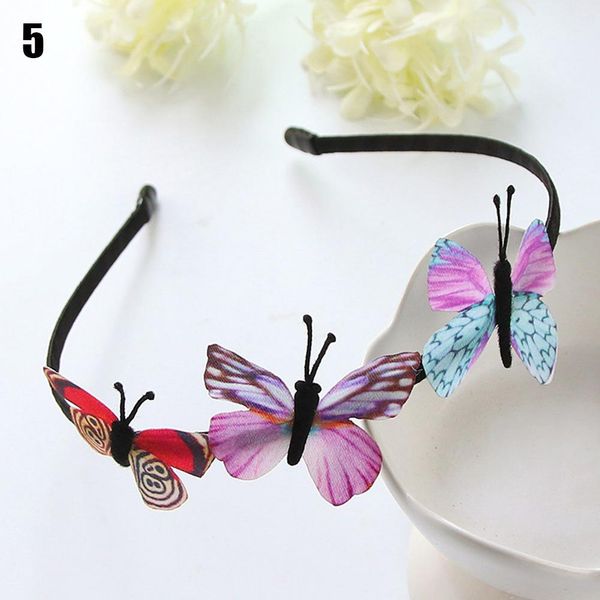 

girls hair band kids butterfly headband children party bb girls hair accessories colorful handmade fairy princess hairbands h jllalf, Slivery;white