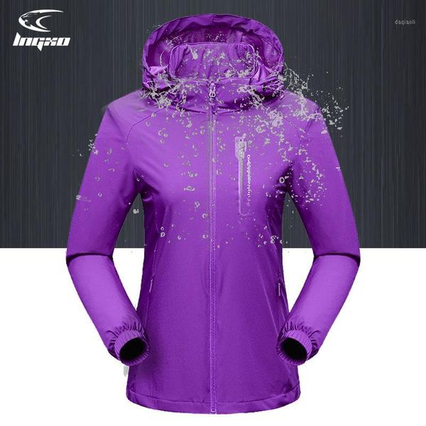 

outdoor jackets&hoodies lngxo waterproof jacket women hiking camping rain softshell windbreaker goretex hunting clothes1, Blue;black