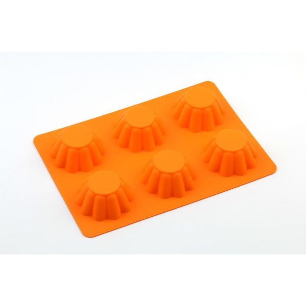 

6 cup sile mold muffin cupcake baking pan non stick dishwasher microwave safe sile baking mold cake mound 3d d jllqzo
