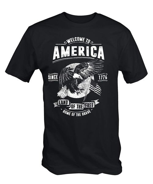 

6tn mens welcome to america summer short sleeves new fashion hipster fashion tee sport hooded sweatshirt hoodie men t shirt
