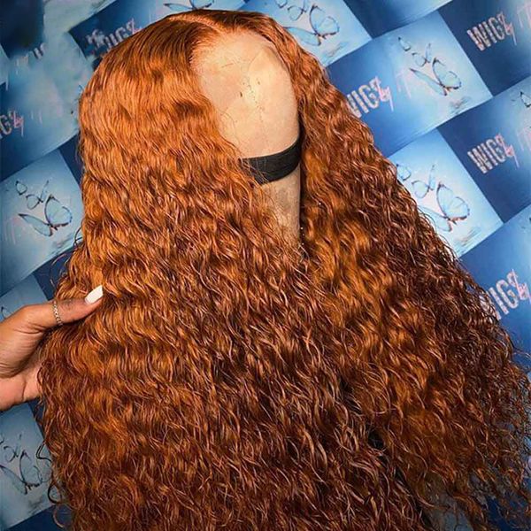 

costume accessories 180% density 26 inch ginger orange long kinky curly synthetic lace front wig for black women with babyhair preplucked gl, Silver