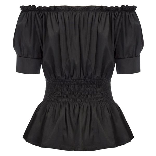 

women shirts ladies party t-shirt fashion half sleeve off shoulder, White