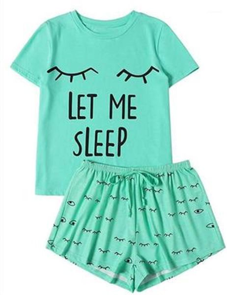 

suit let me sleep women sets fashion short sleeve t-shirt shorts 2pcs sets clothing designer female summer casual loose outfits home, Gray