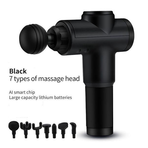 

update muscle relaxation massage gun /physiotherapy equipment electric fascia massager 7 heads/massage gun lcd display sports machine