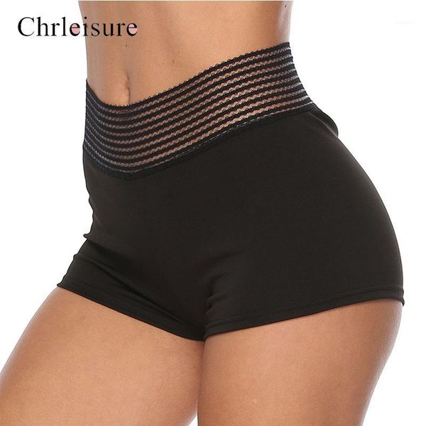 

chrleisure shorts women high waist summer print shorts black spandex mini lace vintage short1, White;black