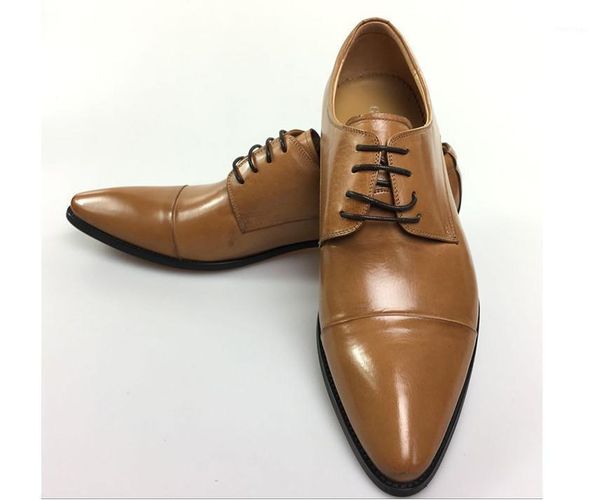 

dress shoes real leather pointed toes men wedding black lace up formal business mens genuine male flat1