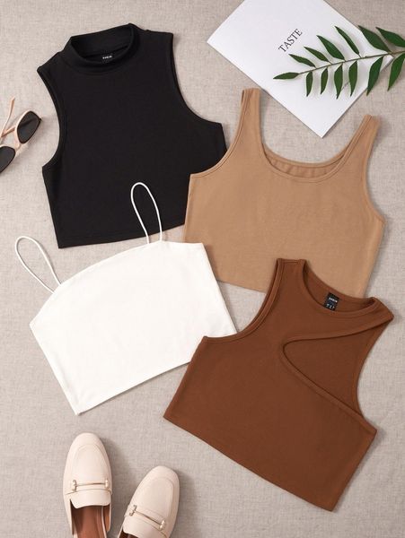 

4pcs solid p5yp#, White