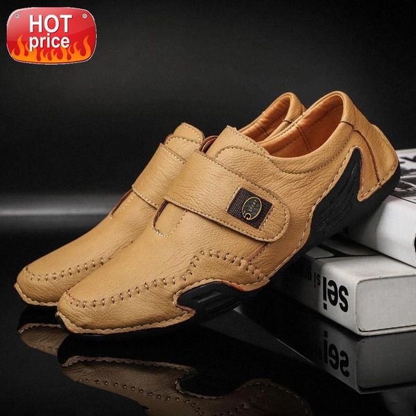 

men's casual handmade shoes fashion luxury leather men's large size moccasin shoes flat driving 38-48 #bu9f
