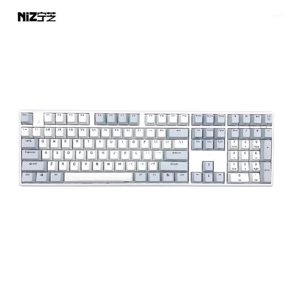 

keyboards niz keyboard x108 capacitor full key programmable for office and games, rgb version1
