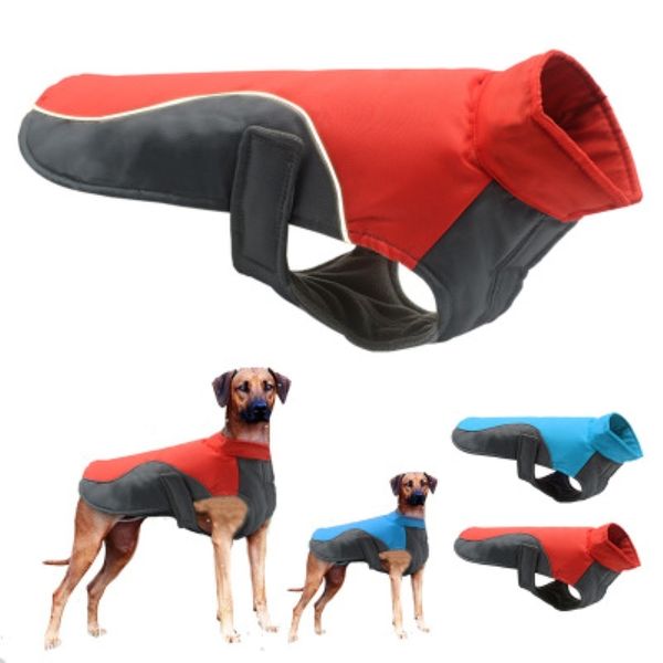 Grande cão de chuva de chuva impermeável roupa grande casaco jaqueta de chuva impermeável jaqueta de jaqueta de chuva para animal de estimação grande cachorro cachorro s / m / l / xl y200324