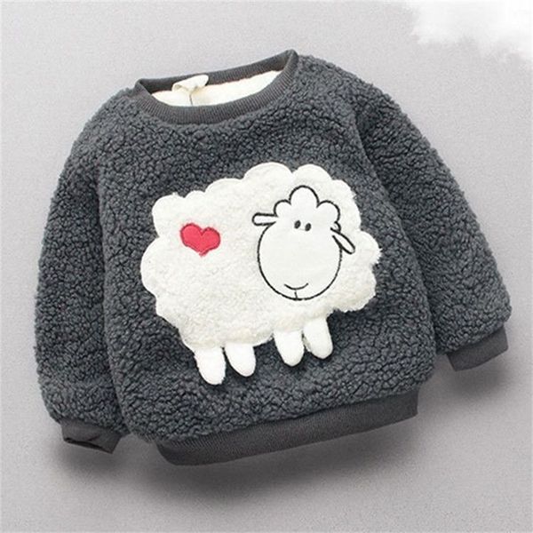 

new kids children winter sweater christmas girls cotton velvet plus cartoon thick sweaters for boys children warm sweaters 201109, Blue