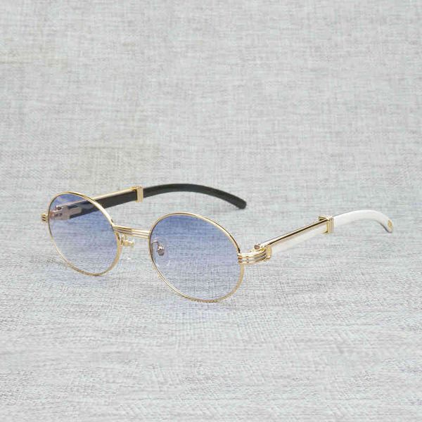 

2022 factory wholesale new vintage white black buffalo horn sunglasses men round natura wood for woemn outdoor clear glasses frame culos sha