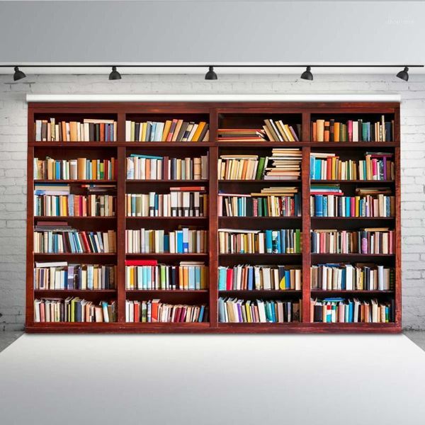 

background material mehofoto backdrop for pography library book shelf po booth studio back to school y-4731
