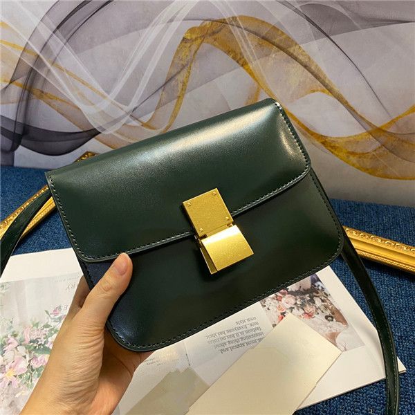 

cell phone pocket plain letter patchwork fashion bags women genuine leather bag messenger handbag flip wallet