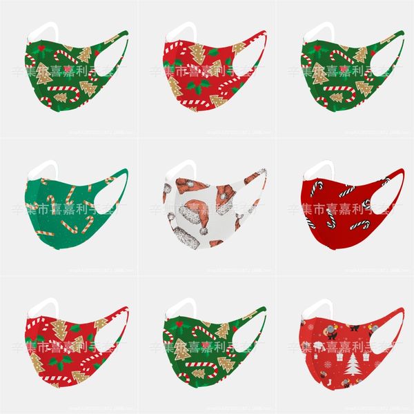 

breathing valve christmas mask anti-dust adjustable face christmas masks washable face ermouth muffle without filter pad cca12285 300pcs#893, Black