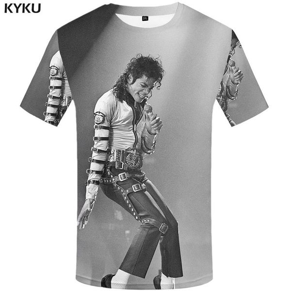 

michael jackson dance clothing men summer 3d print shirts oversized funny funny men clothing
