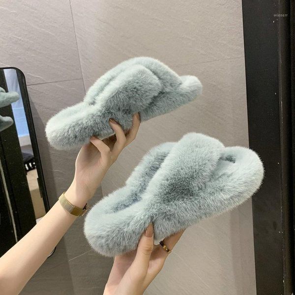 

fashion women slippers winter shoes flat sweet home slippers woman indoor shoes fur warm soft slip on female slipper1, Black
