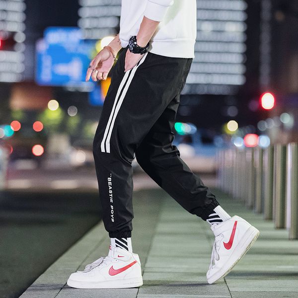 

men's casual pants in summer, Black