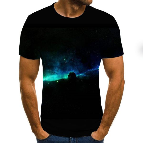 

new sky color creative creative design for romantic fantasy universe starry sky t-shir 3d print shirts graphic anime kawaii men clothing