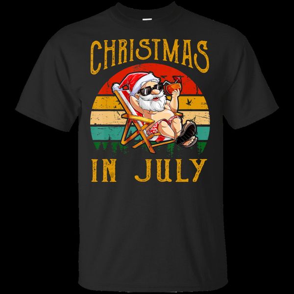 

vintage christmas in july santa hawaiian summer gift black m 3xl present casual hoodie designers t shirts sweatshirt
