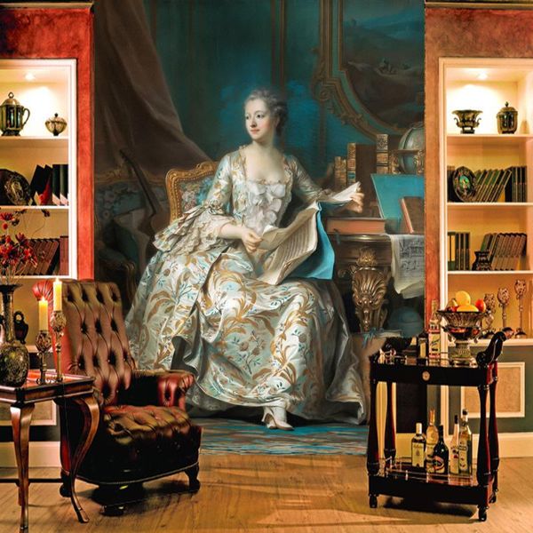 

custom p wallpaper aristocrats western european mural painting court ladies wallpaper for living room mural