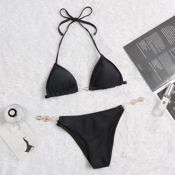 

2021 wholesale fashion bikini new women beach swimsuit super bikini lingerie 2 pieces swimsuit bandage bathing suits free