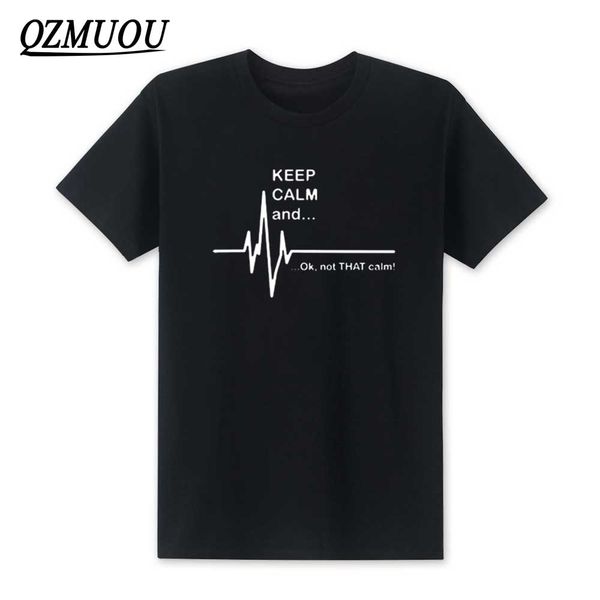 

2020 new keep calm and...not that calm funny ekg heart rate paramedic nurse short sleeve xs xxl sport hooded sweatshirt hoodie men t shirt