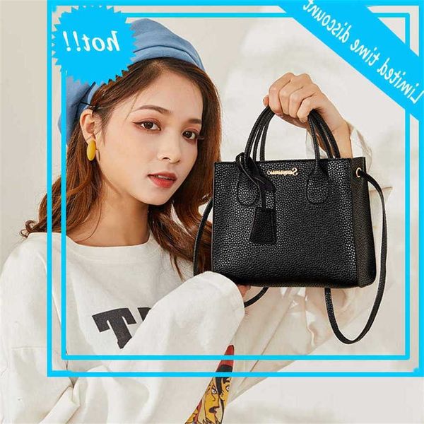 

new soft pu learn litchi pattern small handbag casual design shoulder bags women crossbody messenger bag