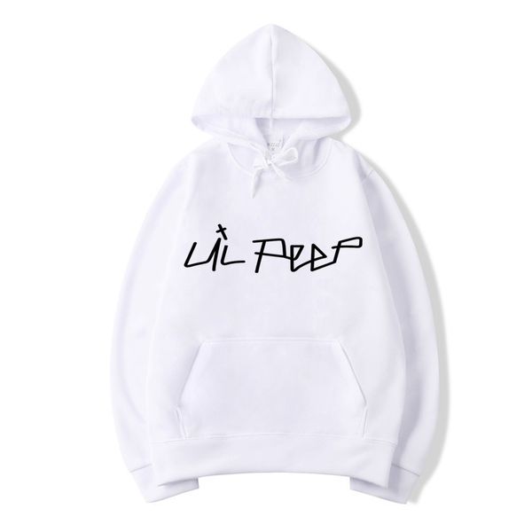 

new hip hop lil peep hoodies men women fleece sweatshirt plus size spring autumn winter streetwear sudadera hombre, Black