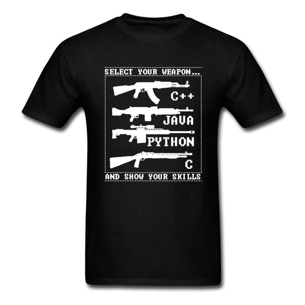 

tee programmer programmeur for programmation select your weapon round neck short sleeve casual sport hooded sweatshirt hoodie t shirt