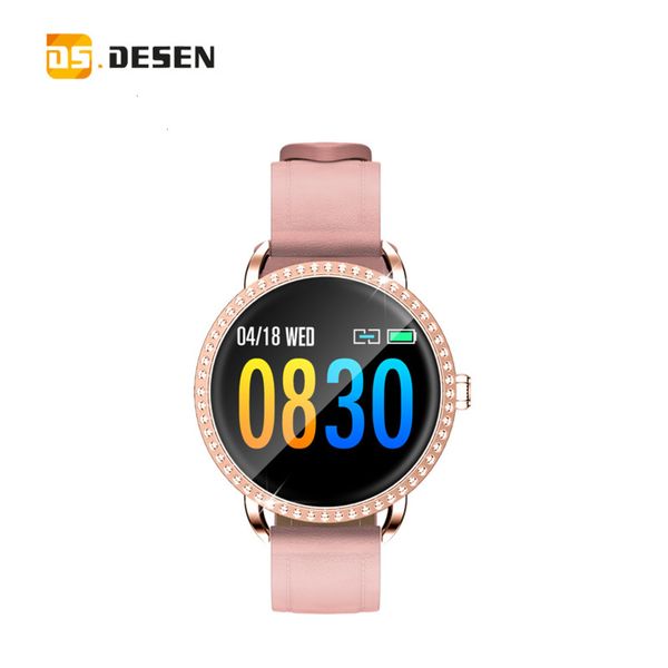 

h7 heart rate monitoring bluetooth step color screen touch smart female brace