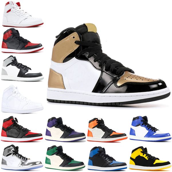 

shoes new 1 og toe banned game gold-toe royal shoes men 1s 3 shattered backboard shadow sneakers size 36-47