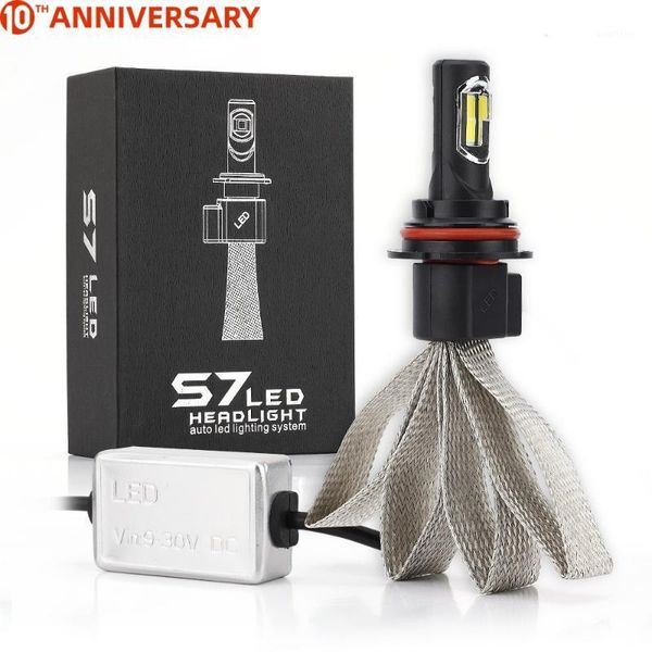 

hst new s7 car headlight bulbs led h4 h7 9005 h11 h8 h9 1 3 9006 9007 880 cob 12v 72w 6000k 8000lm/pair lamp auto lightlamp1