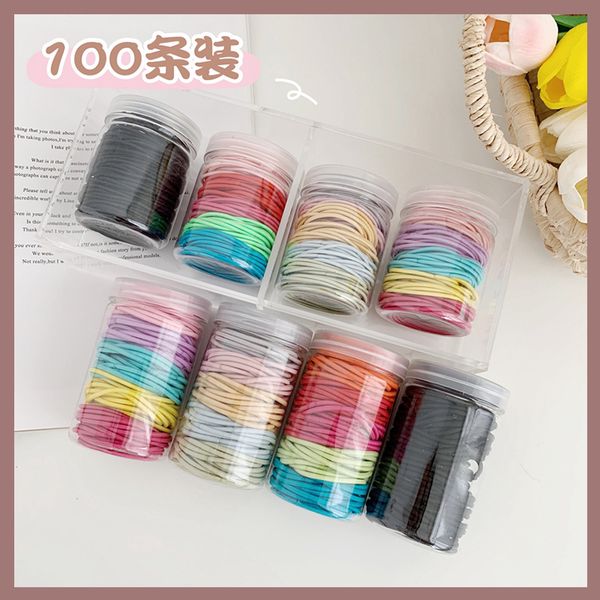 

net red ins simple candy color ring foundation versatile leather band tie rope korean hair accessories