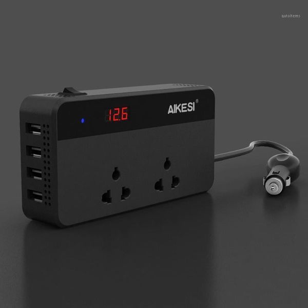

200w car inverter dc12v to ac 220v portable auto power inverter digital display fast charger converter adapter voltage converter1