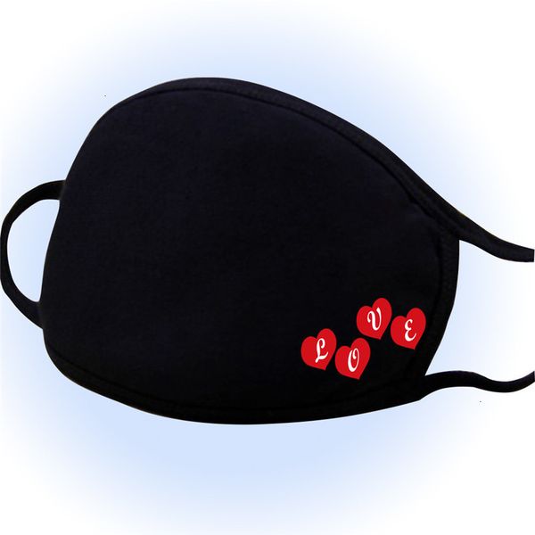 

fashion couple valentine day printed heart shaped designer reusable dustproof cotton face masks 10 n5fzk