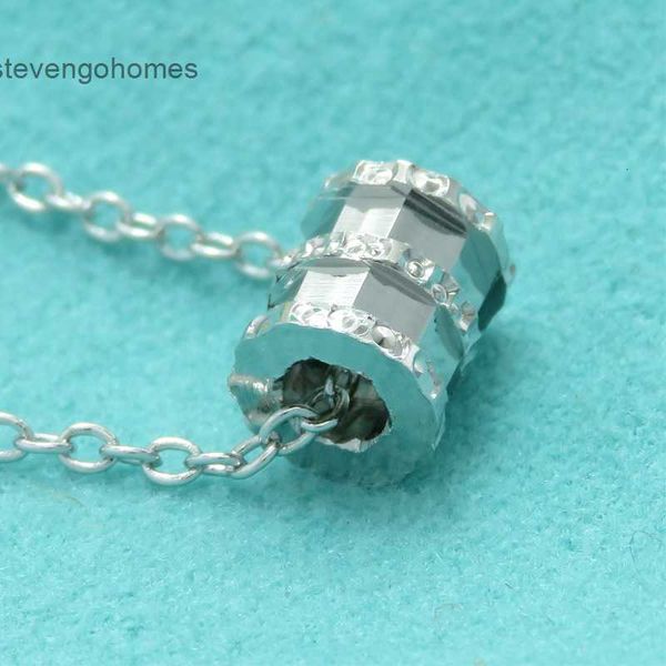 

women's the same fashion small waist net necklace red light luxury cnc faceted clavicle chain jewelry, Silver