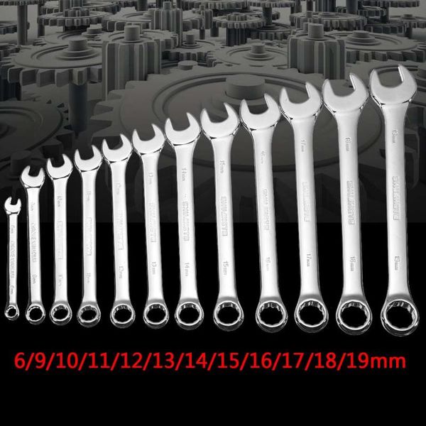 

professional hand tool sets 6,7,8,10,12,13,14,17,19mm wrench spanners set bike tools for car auto repair kit chrome vanadium