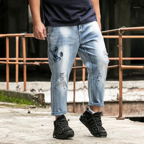 

men's jeans summer men's large1, Blue