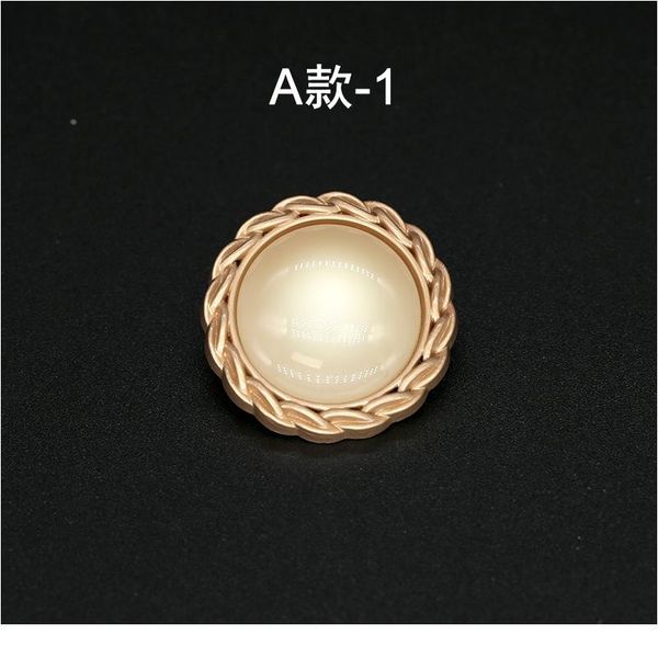 

3pcs vintage amber clothes gold pearl buttons for garment snap clothing accessories sewing buckle diy decoration button jllfpm, Blike;white